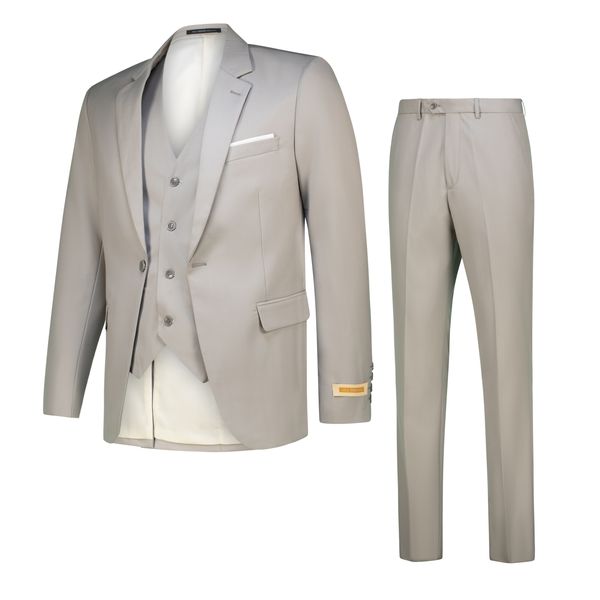 All Things Fabulous Men's 3 Piece, Notched Lapel,Jacket Vest &amp;Trousers Set
