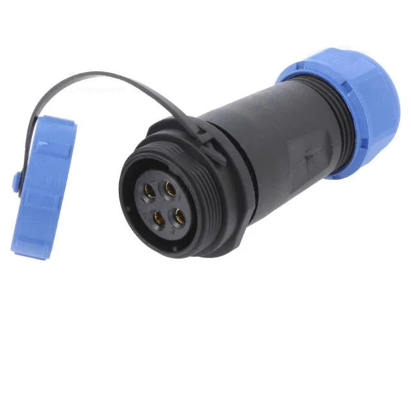 XY-CC211-4S-I-1C IP68 Screw Lock 4-Pole Female Circular Cable End Connector