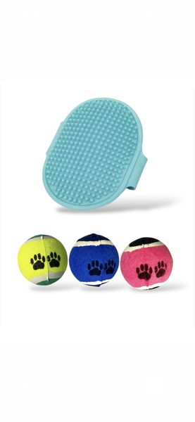 Pet Grooming Tool Brush And Play Balls