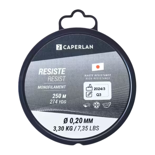 Caperlan Line Resist Grey 250 M New Fishing Line