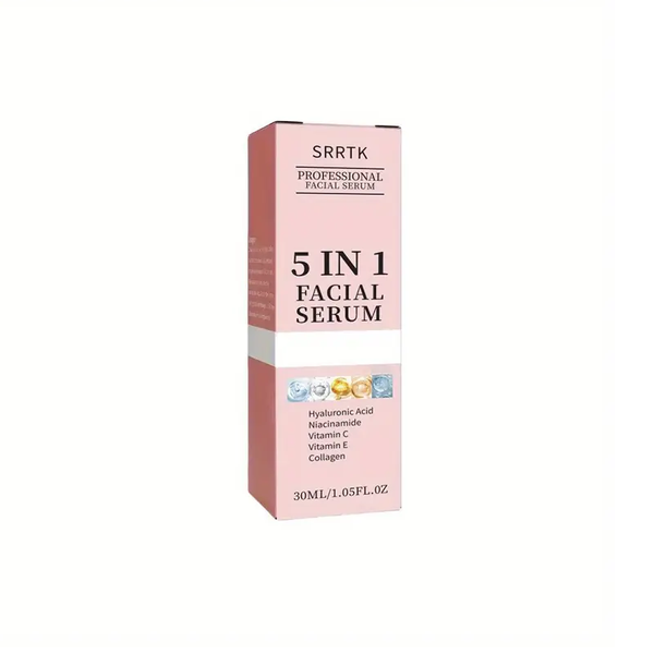 5-in-1 Facial Serum Collagen, Hyaluronic Acid, Niacinamide, Vitamins C &amp; E