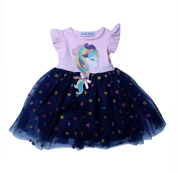 Unicorn Twirl Dress In White