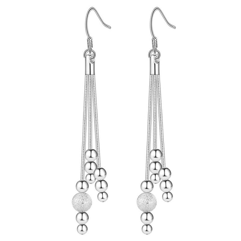 Silver Designer Ball Dangle Earrings | Shop Today. Get it Tomorrow ...