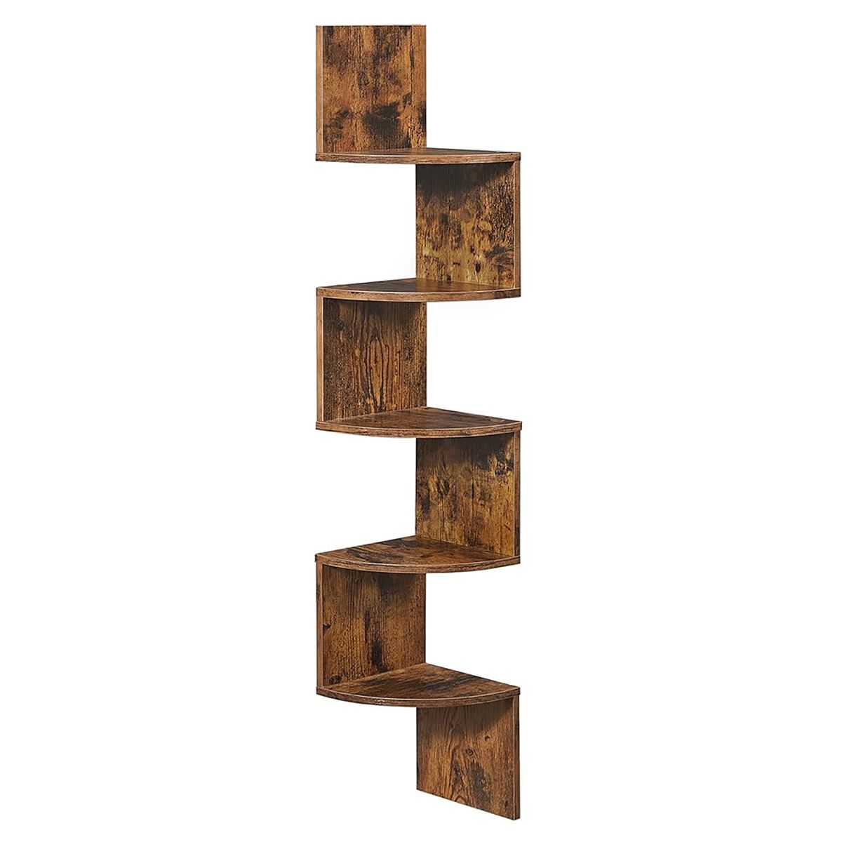 Corner Display Floating Book Shelf , Brown
