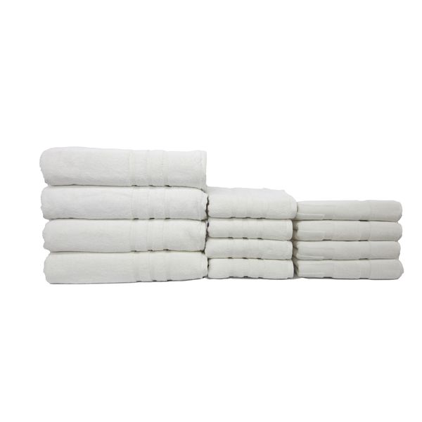 SR Luxury - Platinum - 12 Set Bath Sheet Combo with 1000GSM Bath Mat