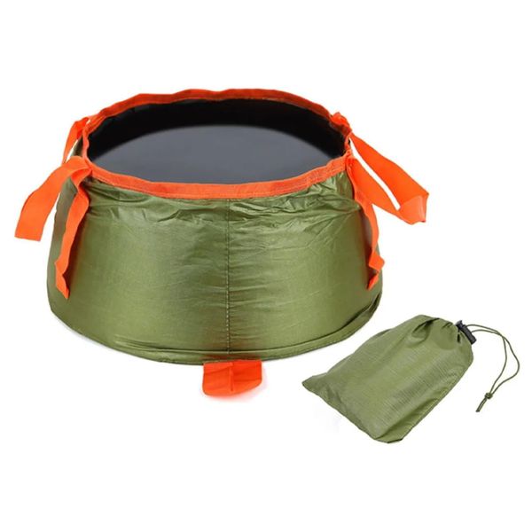 Collapsible Wash Basin Bucket, Portable Folding Water Container for Camping