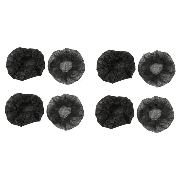 200 Pcs Black Disposable Microphone Covers Anti-Splash Dust-Proof
