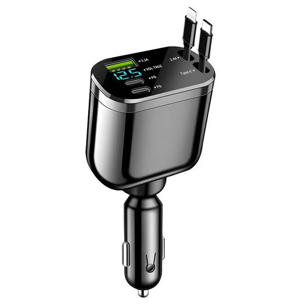 5-In-1 Intelligent Digital Display Vehicle Charger