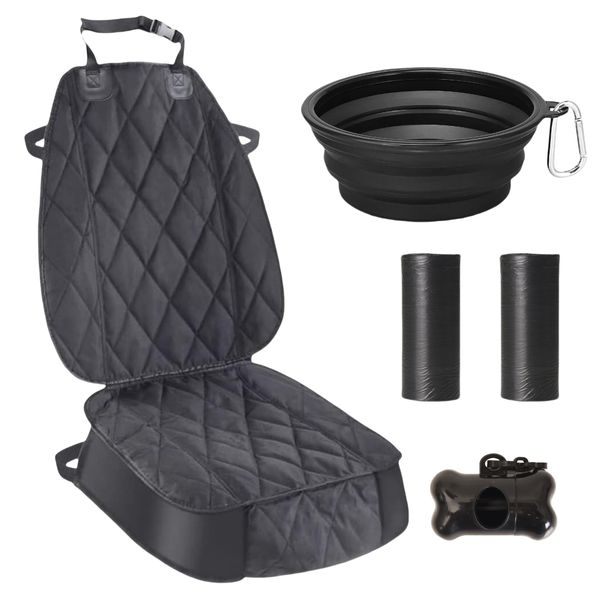 Pet Front Car Seat Protector Cover With Seat Anchor For Cars Trucks &amp; SUVs