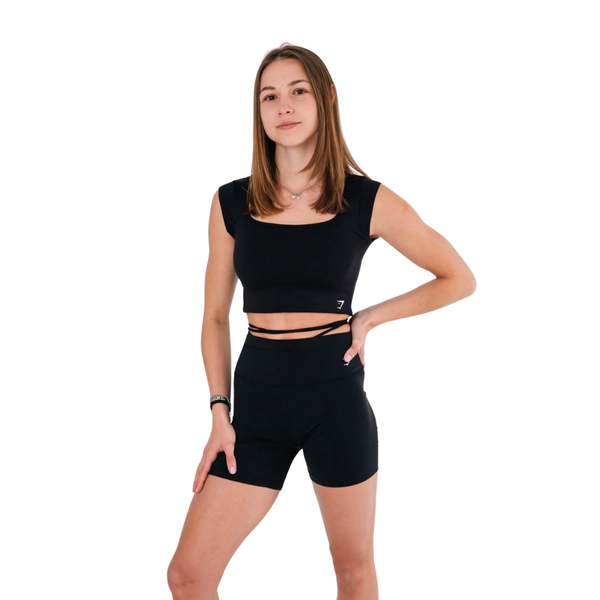 Gymshark Green Ribbon Tie Waisted Short