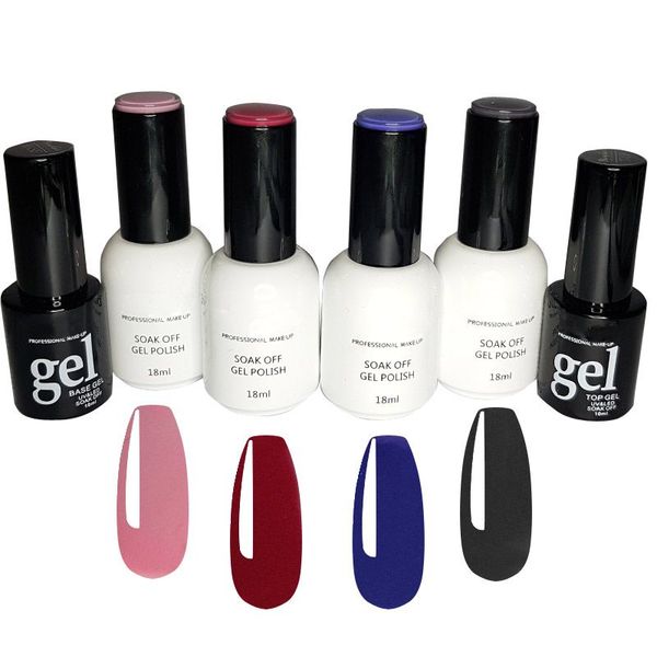 Professional Colour Uv Gel Nail Polish - 6 Piece Set