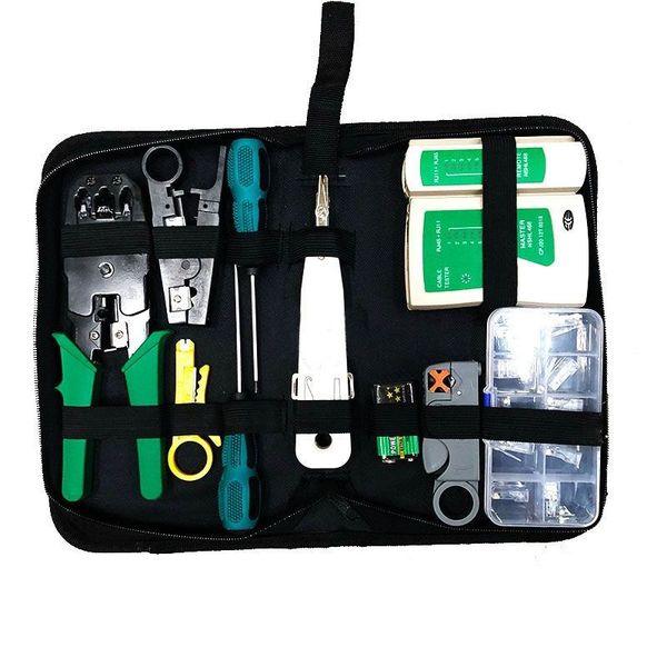 12 Piece Network Cable Repair Maintenance Tool Kit Set