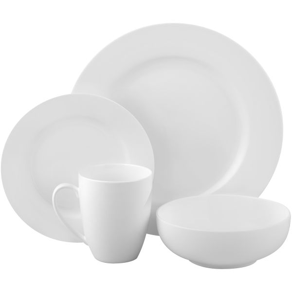 Russell Hobbs Rim New Bone Dinner Set - 16-Piece