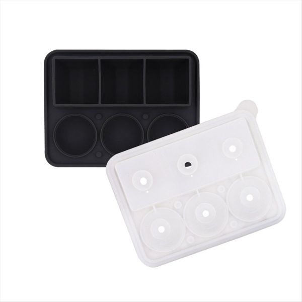 Ice-Cube Tray Combo Square &amp; Ball Ice Molds Slow Melting For Whiskey