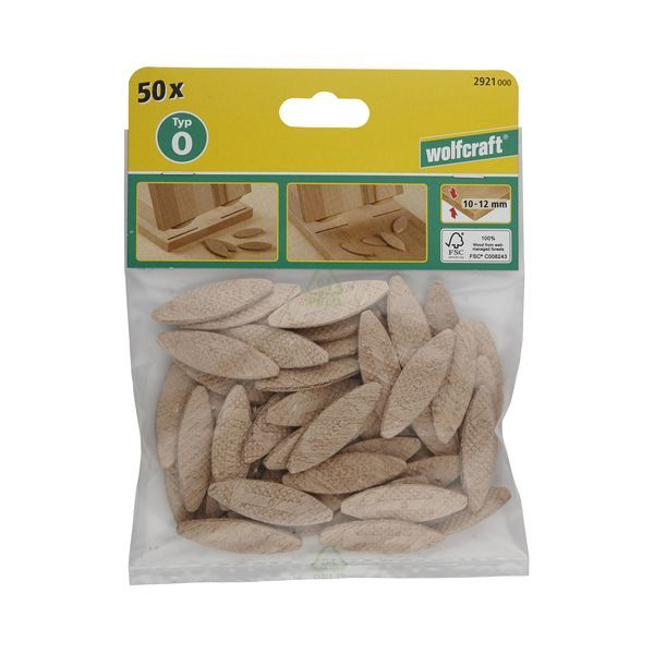 Wolfcraft 50Pc Biscuit Joints #0 #10 #20