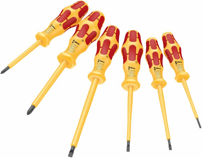 Wera - 6 Piece Kraftform 1000 VDE Screwdriver Set
