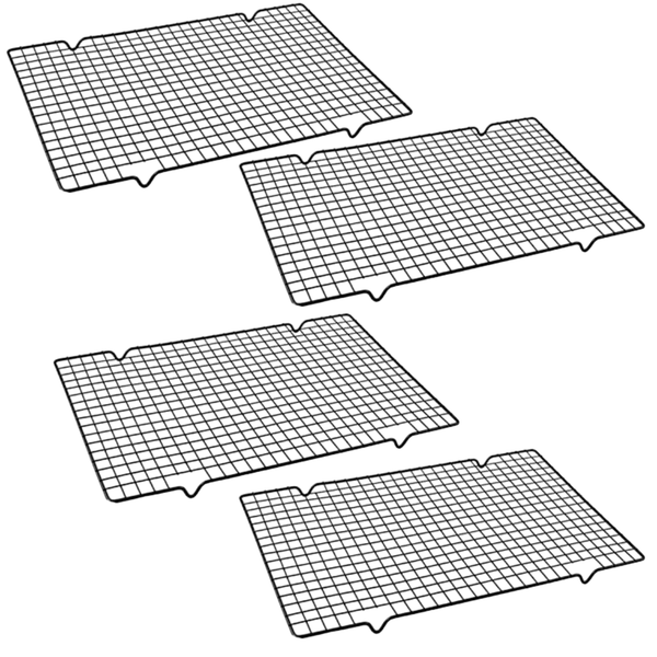 Stainless Steel Cooling Rack Black 4 Piece