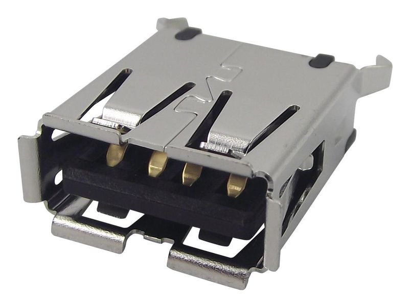 TE Connectivity (1734366-1.) USB Connector, USB Type A, USB 2.0, Receptacle