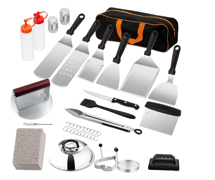 30-Piece Braai GriddleChef Utensil Set Indoor Outdoor Flattop Grill Tools