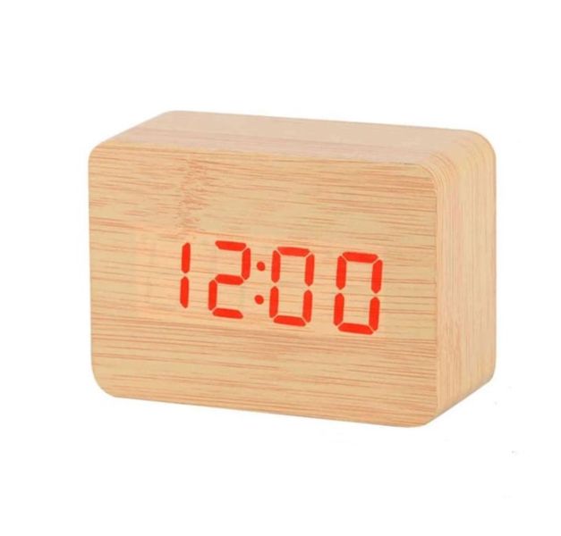 Modern Wooden Alarm Clock Sleek, Silent &amp; Stylish