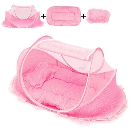 Baby mosquito net shop with attached bed