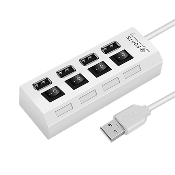 PowerTech 4 Port High Speed USB 2.0 Hub