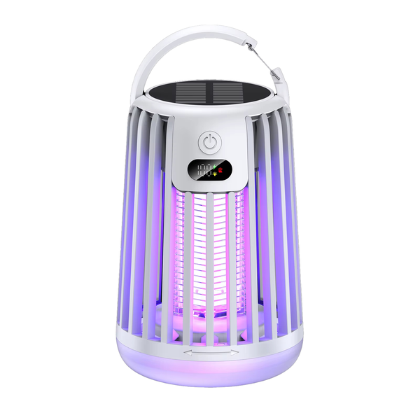 Solar Garden Fly Zapper - Outdoor Mosquito Killer Lamp