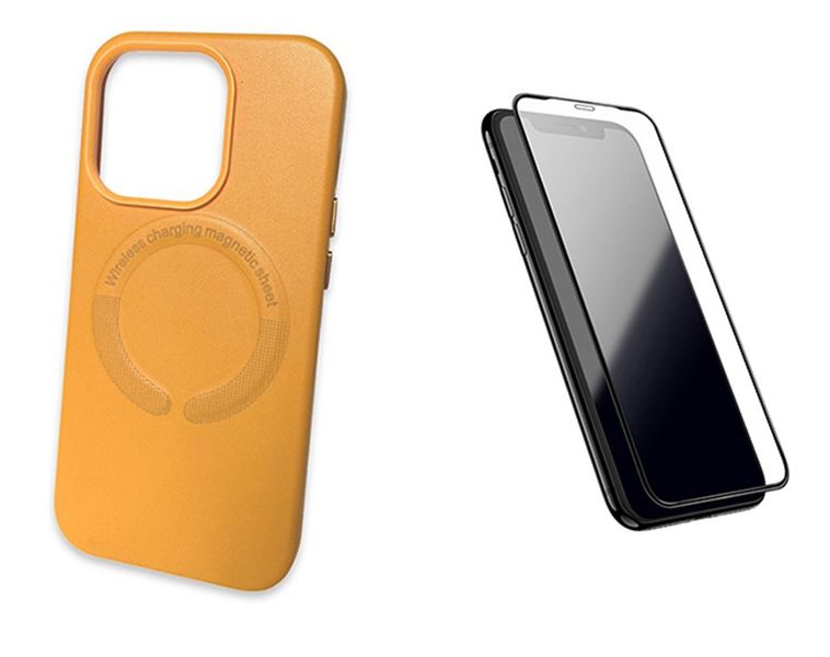 Set of 2 Magnetic Case / screen glass iPhone 14 Plus /14 Pro / 14 ProMax