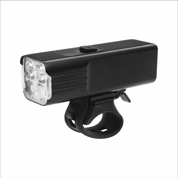 Waterproof USB Rechargeable Bike Front Light 1800Lm 3 Light Sources 5 Modes