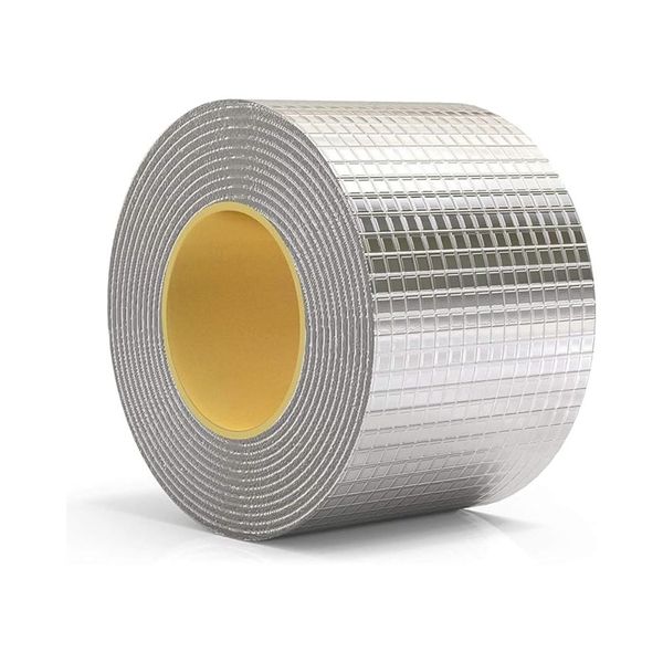 Waterproof Butyl Aluminum Foil Tape Roof &amp; Crack Repair Kit 5cm x 5m 2Pack