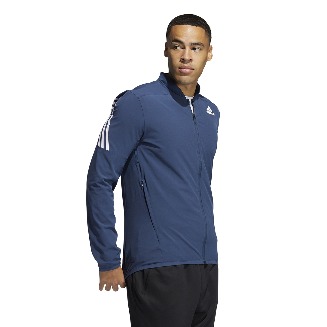 adidas Men's Aero 3Stripe Training Tracksuit Jacket Crew Navy Buy