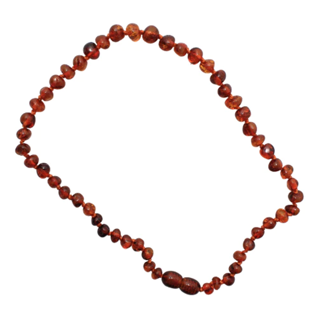 Baltic Amber Baby Teething Necklace - Cognac Beads | Shop Today. Get it ...