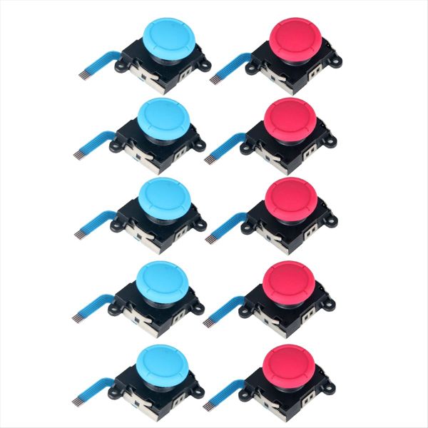 10 Pcs 3D Analog Joystick for Ns Switch Lite Joycon Controller Handle