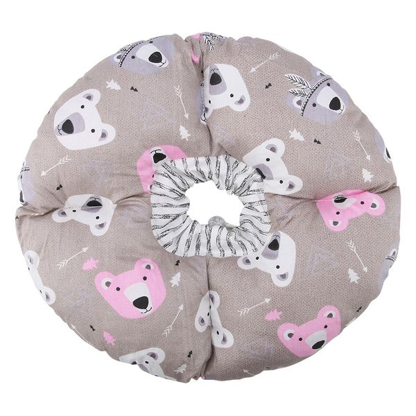 Pet Cat Protection Collar Coffee Soft Pillow Cone for Healing Anti-Bite
