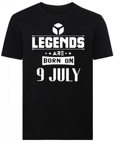 Legends Are Born On 9 July Birthday Tshirt