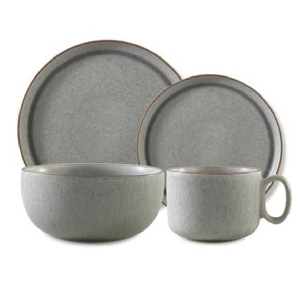 16 piece Dinnerware Set:Grey
