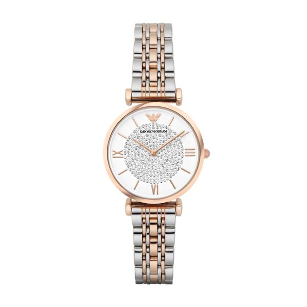 Emporio Armani Gianni T-Bar Womens Rose Gold Watch-AR1926