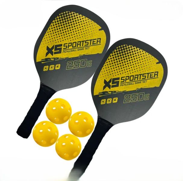 SamMag Biz Pickleball Paddles Kit with 4 Balls Pickleball Game Set
