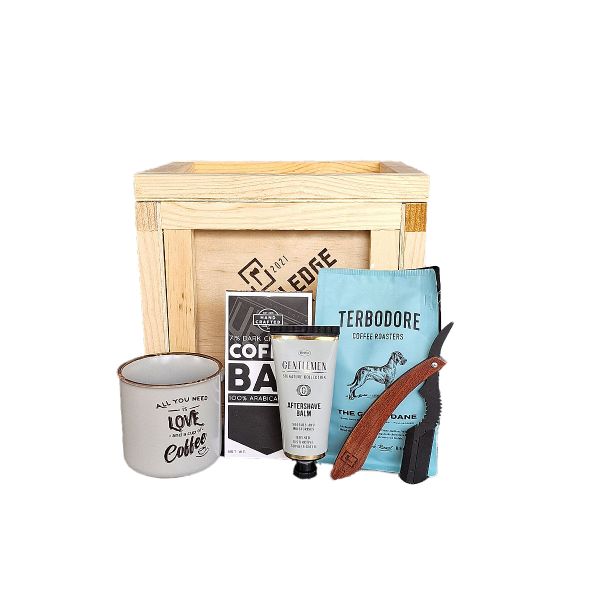 Mens Coffee and Beard Gift Set