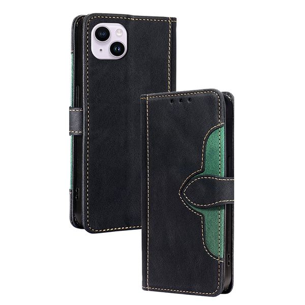 Retro PU Leather Flip Cover Protection Case Compatible With iPhone 14 Plus