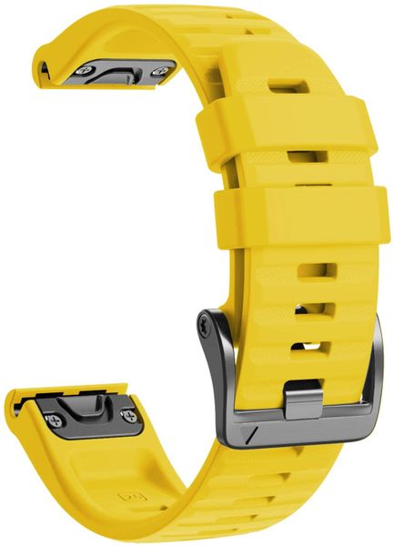 Silicone Band Compatible with Garmin Fenix 7s (20mm) - Yellow
