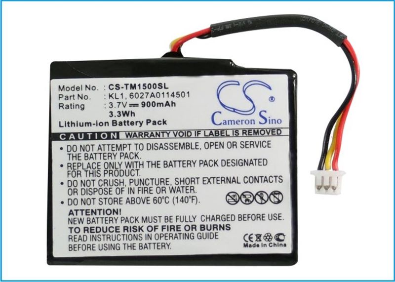 Cameron Sino GPS, Navigator Battery CS-TM1500SL for TOMTOM VIA 1400M etc