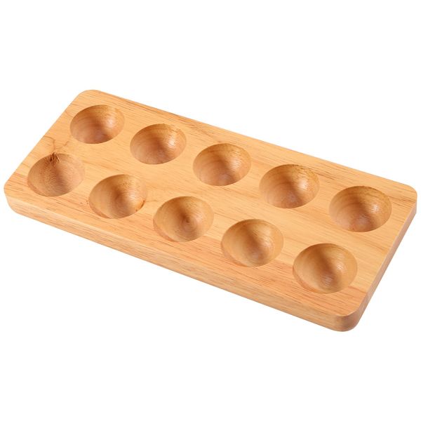 Egg Tray Wooden Egg Holder For Eggs Usable In Kitchen Refrigerator