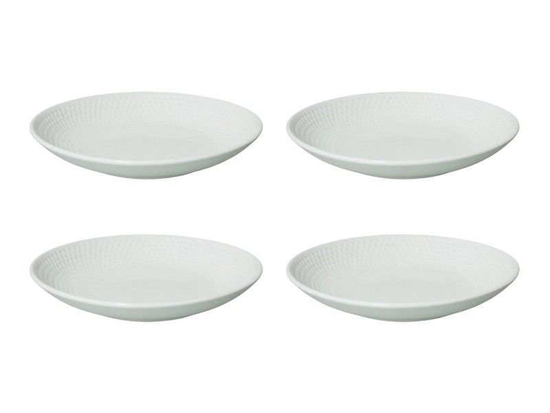 George &amp; Mason Tria Side Porcelain Plate Set-Dia:20.5cmxH3.5cm 4-Piece