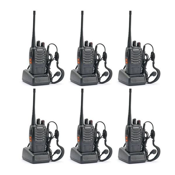 Baofeng BF-888S 16-Channel UHF 400-470MHz Walkie Talkie 2 Way Radio 6 Pc
