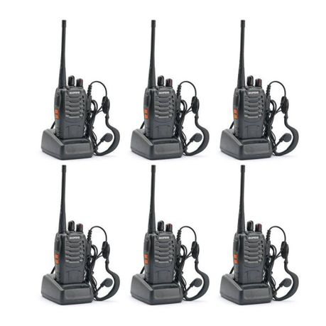 Baofeng BF-888S Walkie Talkies for Adults Long Range Rechargeable Handheld  Free Two Way Radios with Earpieces, Battery, Charger, Flashlight, 16
