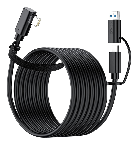 OQIMAX 16ft VR USB-C to C Cable - Compatible with Oculus Quest 2/1 and PC