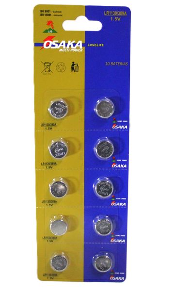 Osaka LR-1130 389A 1.5V Multi Power Battery (Pack of 10)