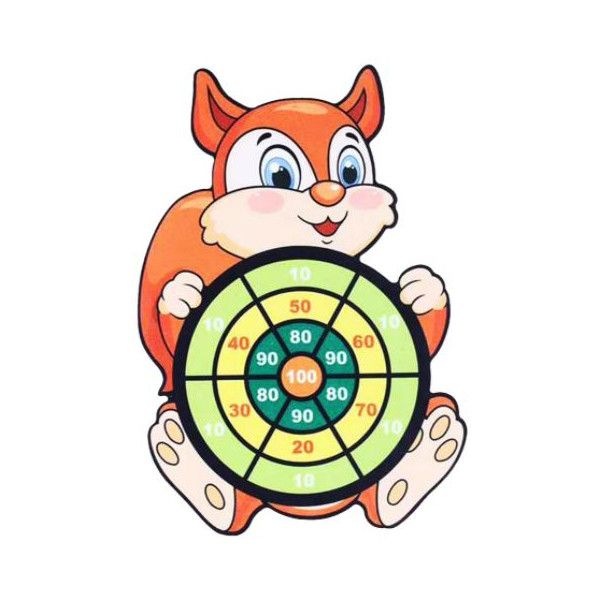 Olive Tree - Sticky Dart Ball and Dart Board Leisure Game Squirrel