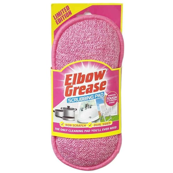 Elbow Grease Non Scratch Dual Sided Scrubbing Pad - Pink